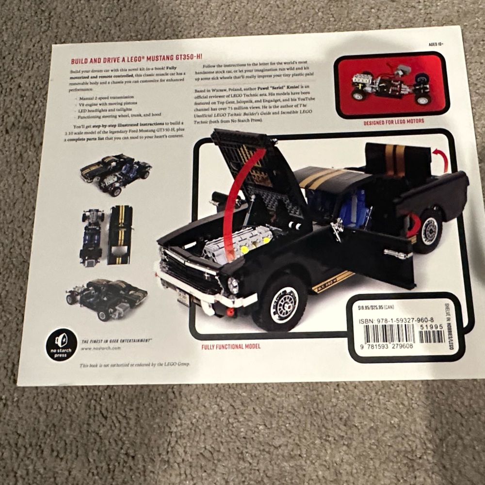 📚5 for $15 Build A Lego Mustang Paperback - Picture 4 of 4